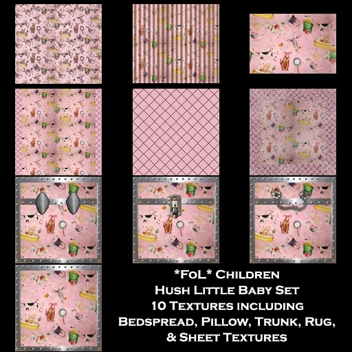 *FoL* Textures - Children's Hush Little Baby Bedroom Set