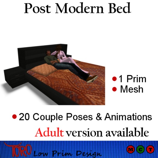 Toro Post Modern Bed