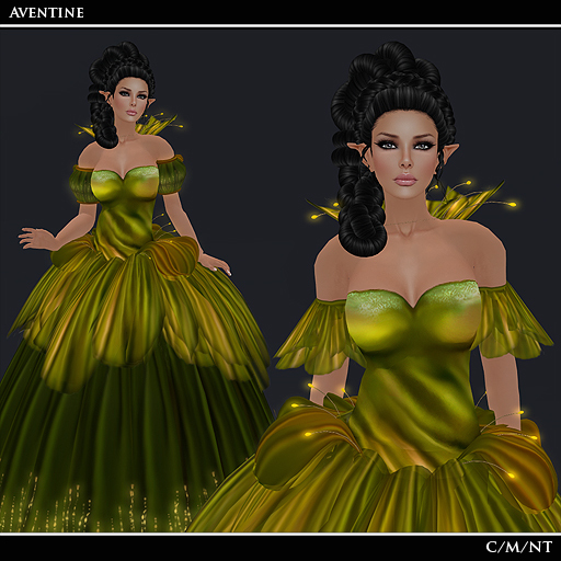 *EC* Aventine Yellow/Green Gown