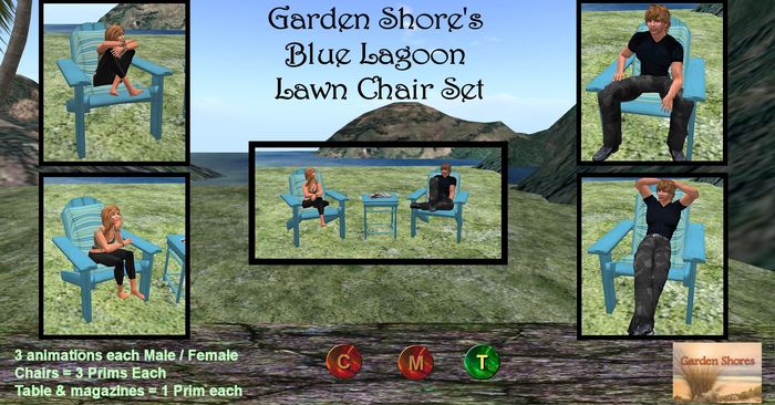 GS Blue Lagoon Umbrella Table Set