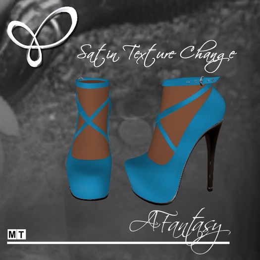 AFantasy Satin Texture Change 'Rendevous' High Heel Mary Janes