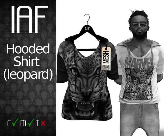 IAF Hooded Shirt (leopard)