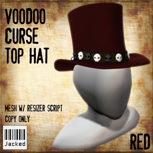 Jacked: Voodoo Curse Top Hat - Red Box
