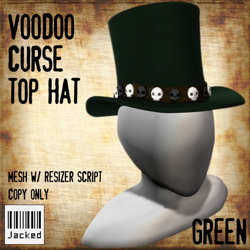 Jacked: Voodoo Curse Top Hat - Green Box