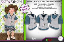 [SKTD] Toddleedoo Ice Velvet Half Sleeve Hoodie Shirt
