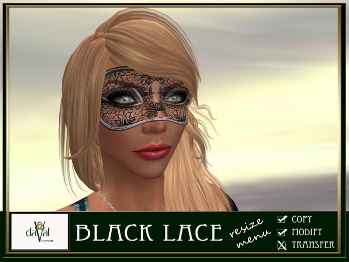 daVal Masks - Black Lace - DEMO