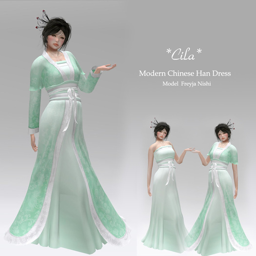 *Cila*Modern Chinese Han Dresse-Lite Pink
