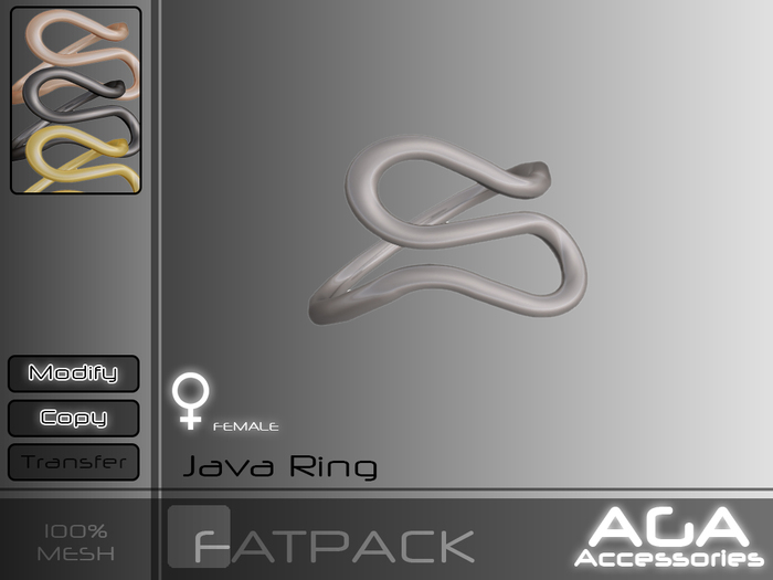 AGA Accessories - Java Ring - FatPack