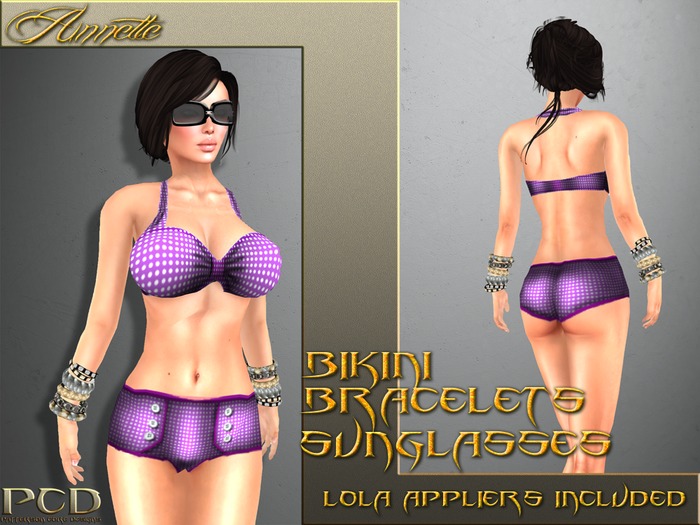 Annette 50s Bikini Pink