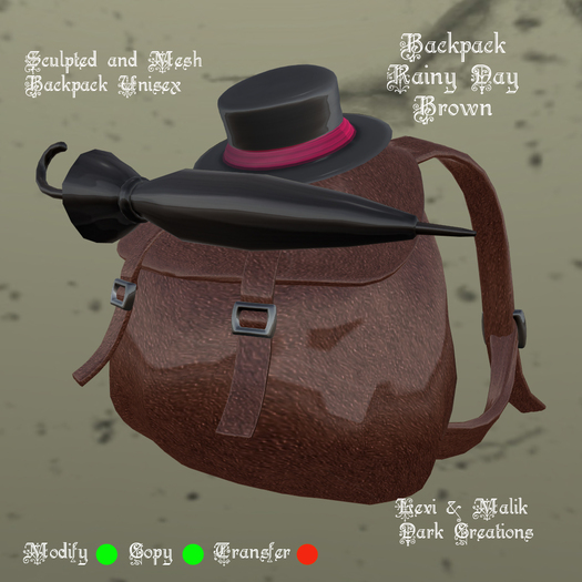 Backpack Rainy Day Brown