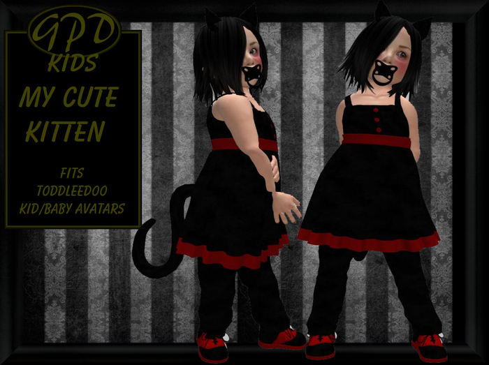 {GPDKIDS} My Cute Kitten BLACK