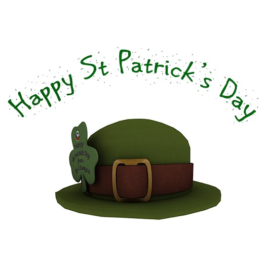 AyA Designs St Patrick's Day Round Hat *Gift*