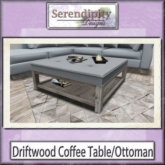 Serendipity Designs - Driftwood Ottoman Table