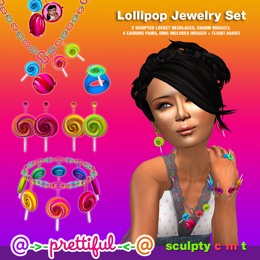 @~>~ PrettiFuL ~<~@ Jewelry Set [ Lollipop ]