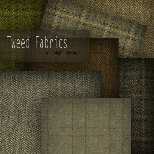 tweed/tartan fabric Full Permission textures by inSight Designs