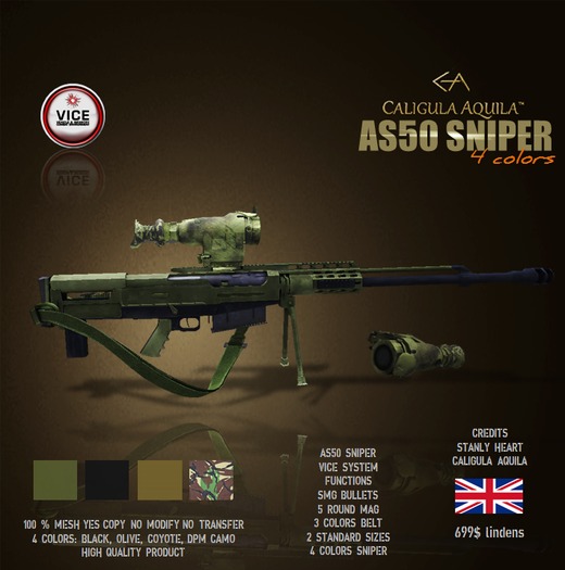 COMBAT AS50 SNIPER VICE