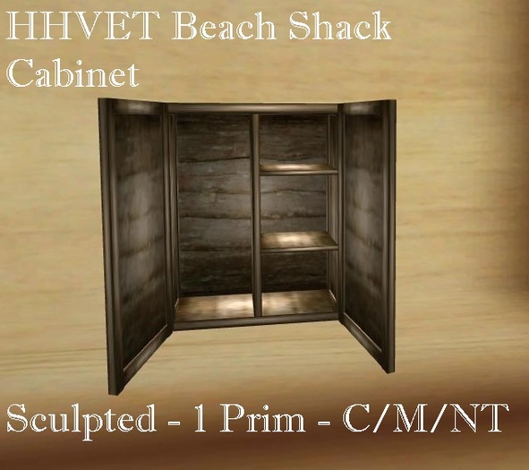 HHVET Victoriana - 1 Prim Beach Shack Cabinet