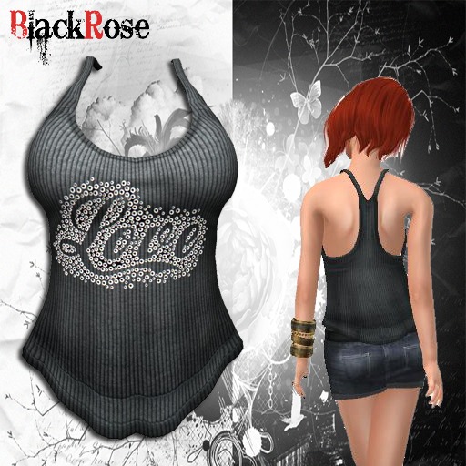 BlackRose Tank Top Love