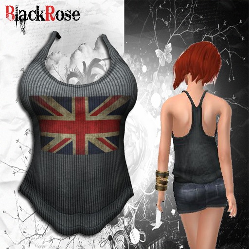 BlackRose Tank Top British Flag