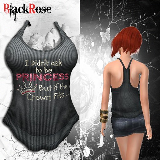 BlackRose Tank Top Princess