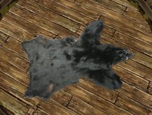 Black Bear Skin, high quality Fur, copy & mod