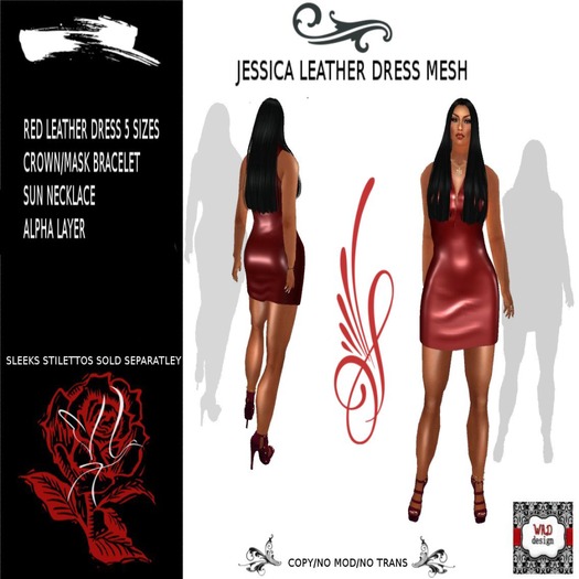 JESSICA LEATHER DRESS