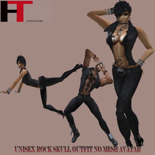 (H-T) ROCK SKULL  OUTFIT