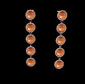 Multiple Stone Drop Orange Swirl