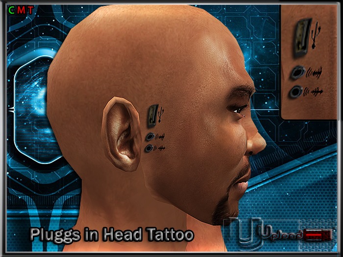 Upload[_]:: - Pluggs in Head Tattoo
