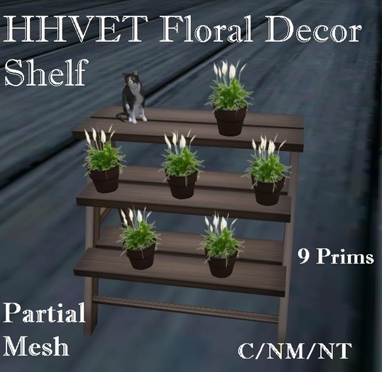 HHVET Victoriana - Floral Shelf Decor 9 LI