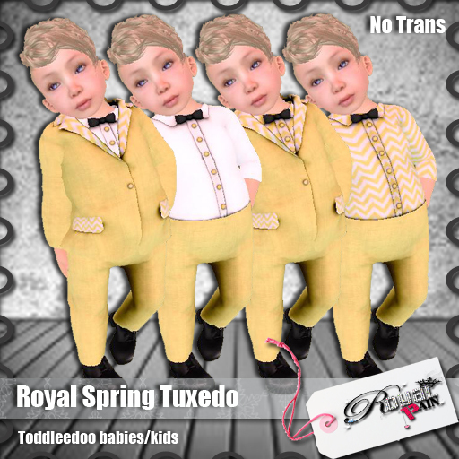 *-* Royal Pain *-* Royal Spring Tuxedo yellow