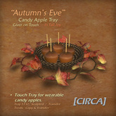 [C.] Pkg - "Autumn's Eve" - Candy Apple Tray -Fall Ivy (Giver)