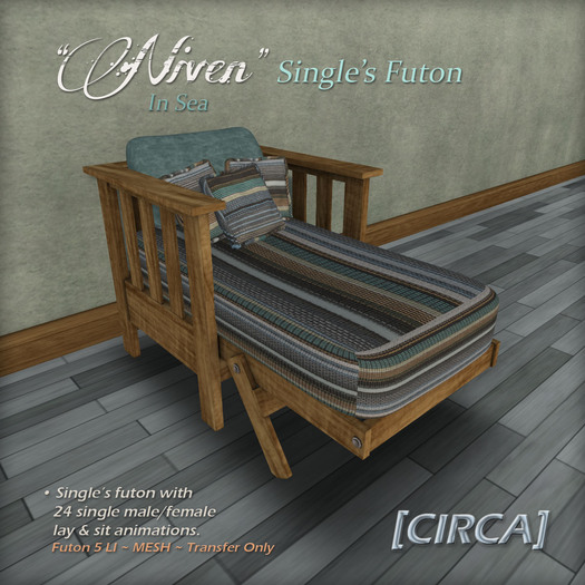 [CIRCA] - "Niven" Single's Futon - In Sea