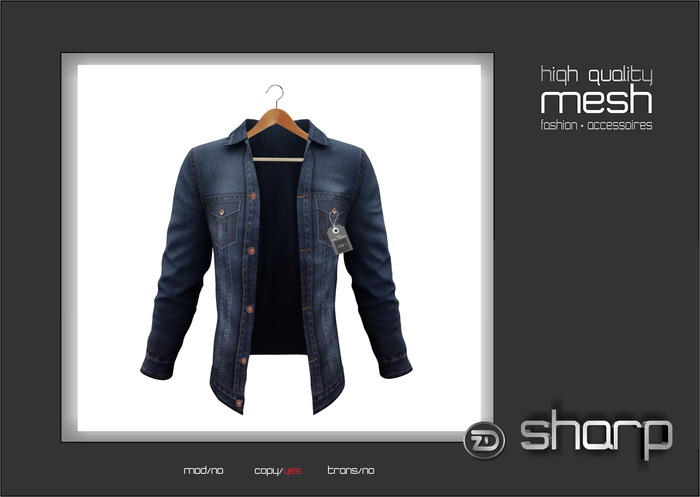 sharp by [ZD] - MESH - "Jamie" Jeans Jacket