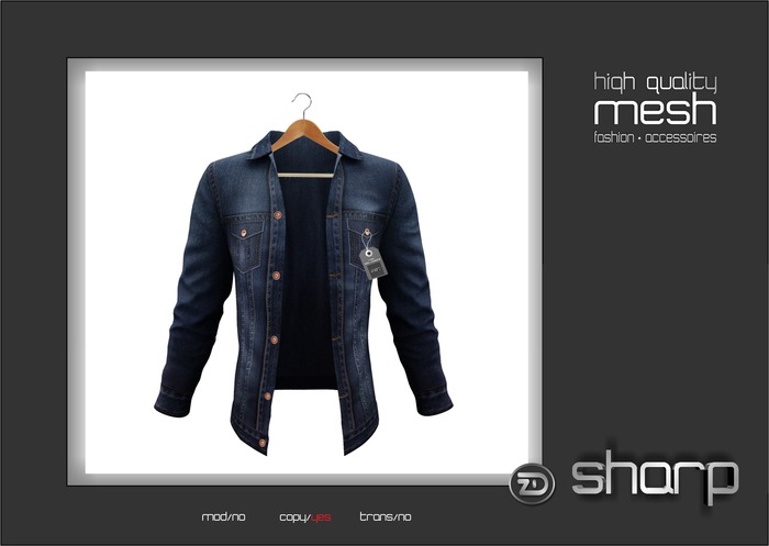 sharp by [ZD] - MESH - "Jamie" Jeans Jacket