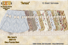 [SEW] FP Tex MI87170 Girls pleated Skirt Antique