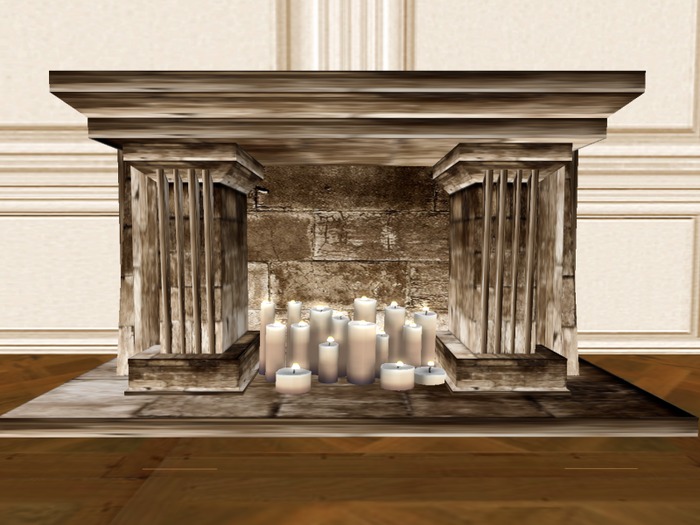 Fireplace - Classic with candles
