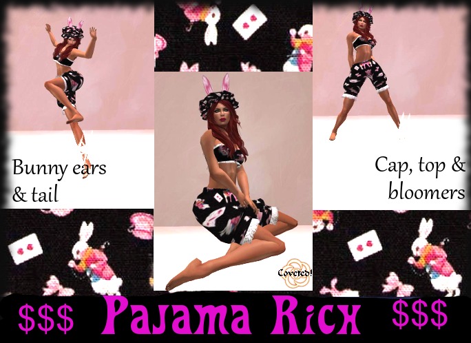 PAJAMA RICH RABBIT DOLLY PJs  by COVETED!