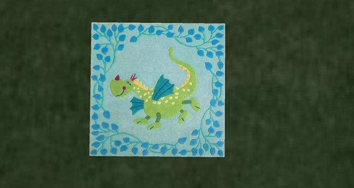 Devy's Creations Dragon Baby rug DC