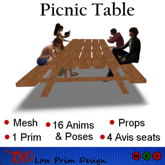 Toro Picnic Table