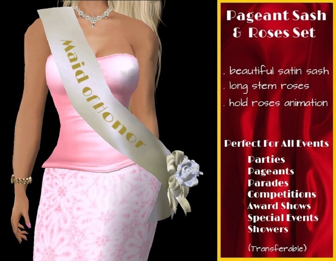 Pageant Sash and Roses Set - St. Patrick's Day