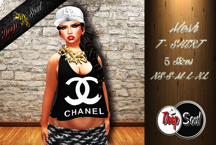D.S Chanel Design Shoulder Sweate