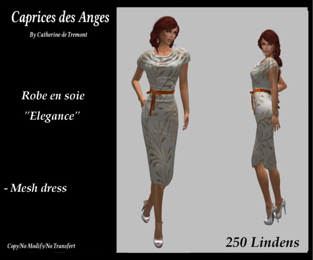 *CdT* "Robe Soie  "Elegance"
