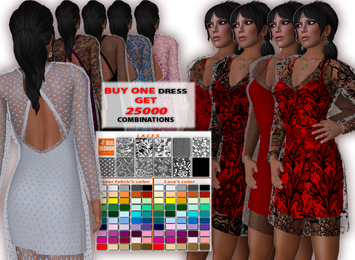 REAL FASHION "Choice" lace dress