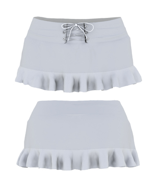 Second Life Marketplace Mi Mini Frill Skirt With Tied Lace