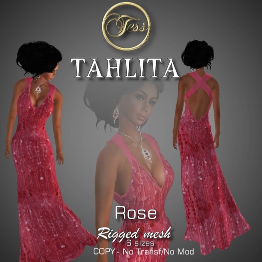 Tess Designs THAHLITA ROSE DRESS 