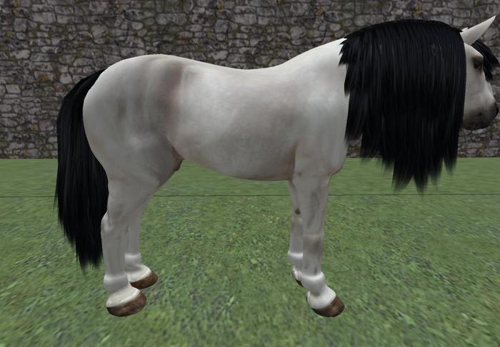 Black Mane and Tail Set