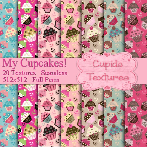 *Cupids Textures * 20 MY CUPCAKES SEAMLESS