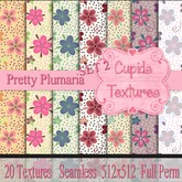 *Cupids Textures * 20 PRETTY PLUMARIA SET 2 SEAMLESS