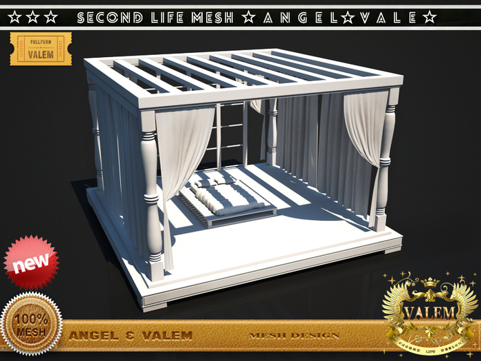 . :: VALEM ::.  Full Perm Mesh Romantic Net Curtain Arbor